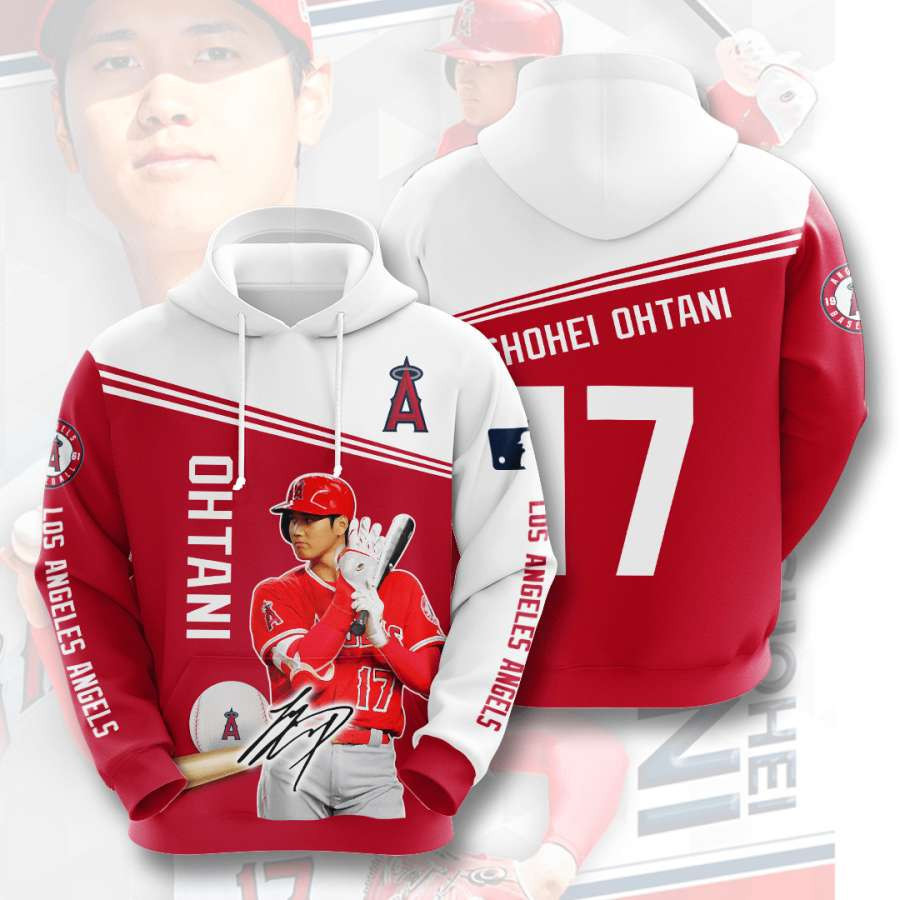 Los Angeles Angels #17 3D All Over Print Hoodie, Zip-up Hoodie