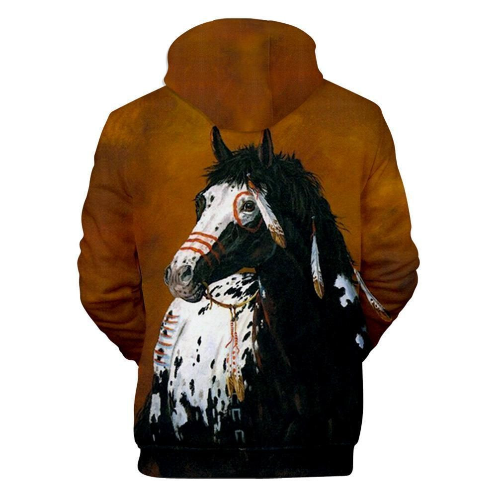 Horse Native American Hoodie BT06