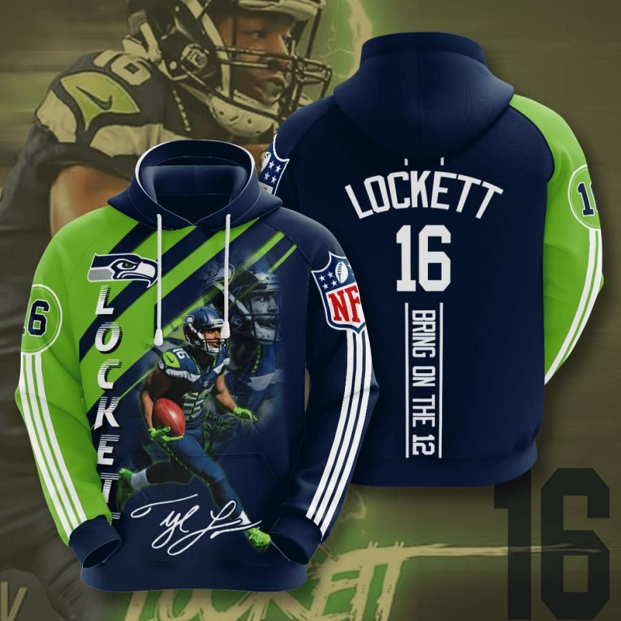 Seattle Seahawks No1800 Custom Hoodie 3D Size S to 5XL