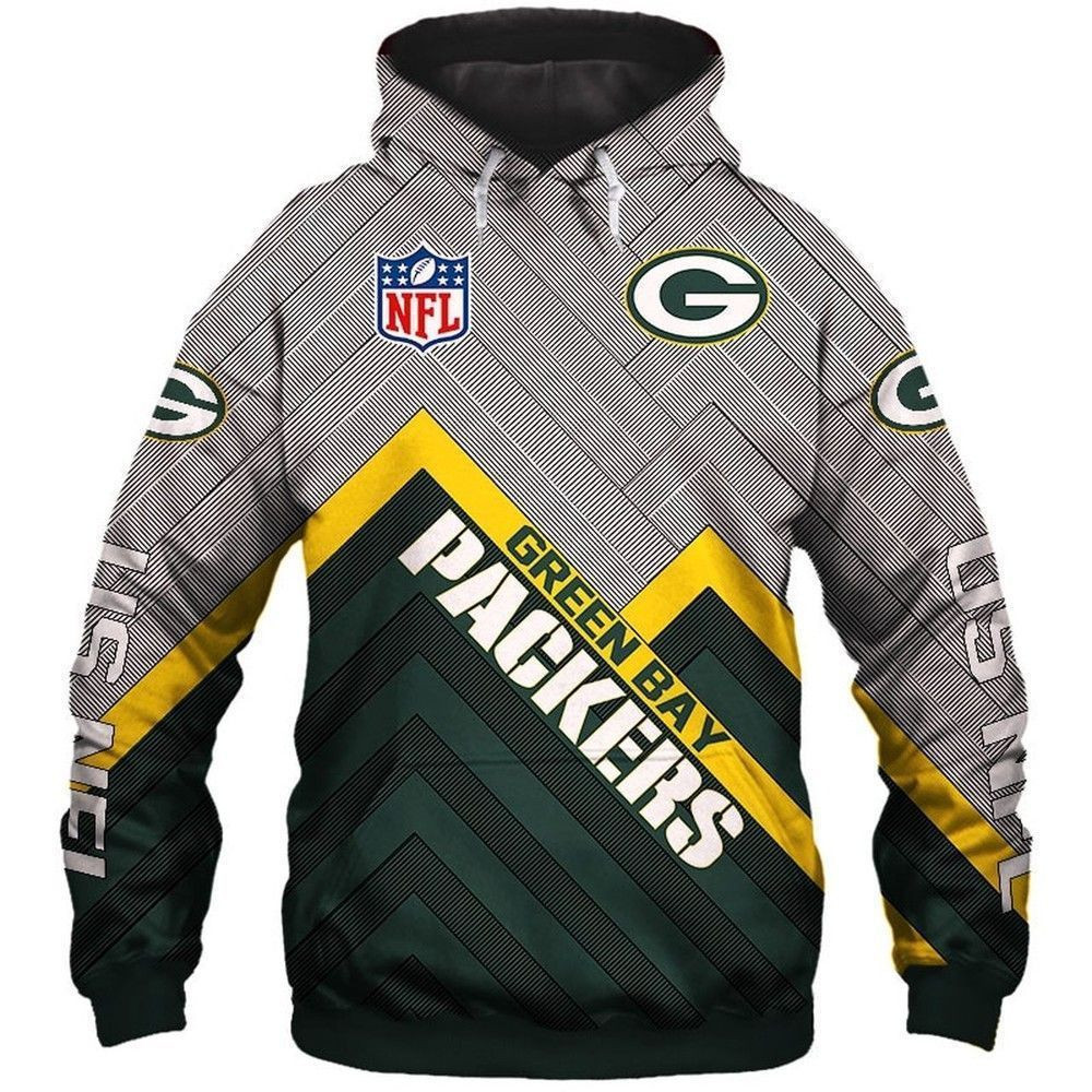 NFL Green Bay Packers Men And Women 3D Full Printing Hoodie Zip Hoodie NFL Green Bay Packers 3D Full Printing Shirt Green Bay Packers Team 3D All Over Printed Hoodie Shirt