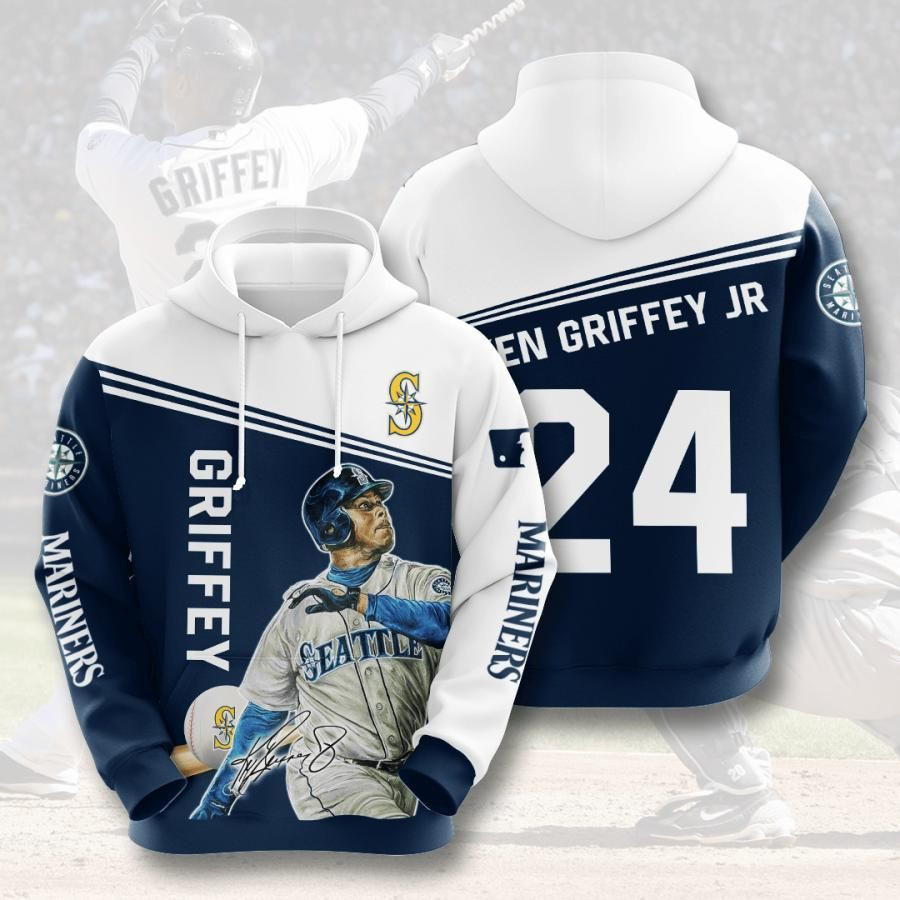 Seattle Mariners No1782 Custom Hoodie 3D Size S to 5XL