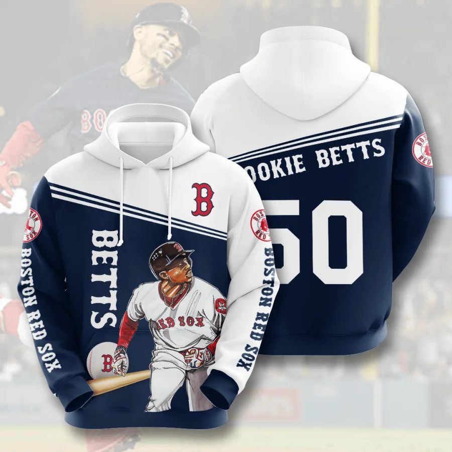 Mlb- Boston Red Sox 3d Hoodie Style 08