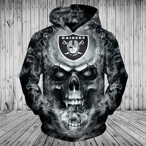 NFL Oalkand Raiders For Unisex 3D All Over Print Hoodie, Zip-up Hoodie