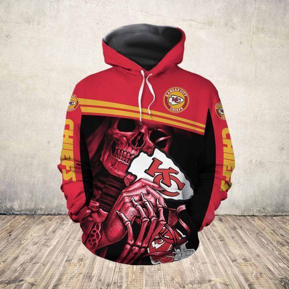 Chiefs Black And White 3D Hoodie For Men For Women All Over Printed Hoodie