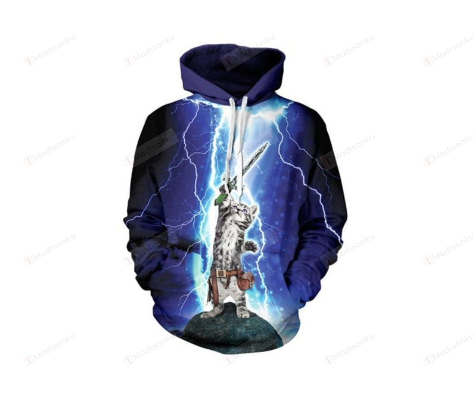 Lightning Wild Cat 3d All Over Print Hoodie, Zip-Up Hoodie