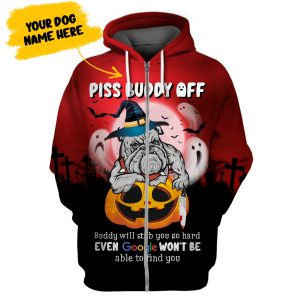 Personalized Pitbull Knife Piss Me Off Halloween Custom Name 3D All Over Print Hoodie, Zip-up Hoodie