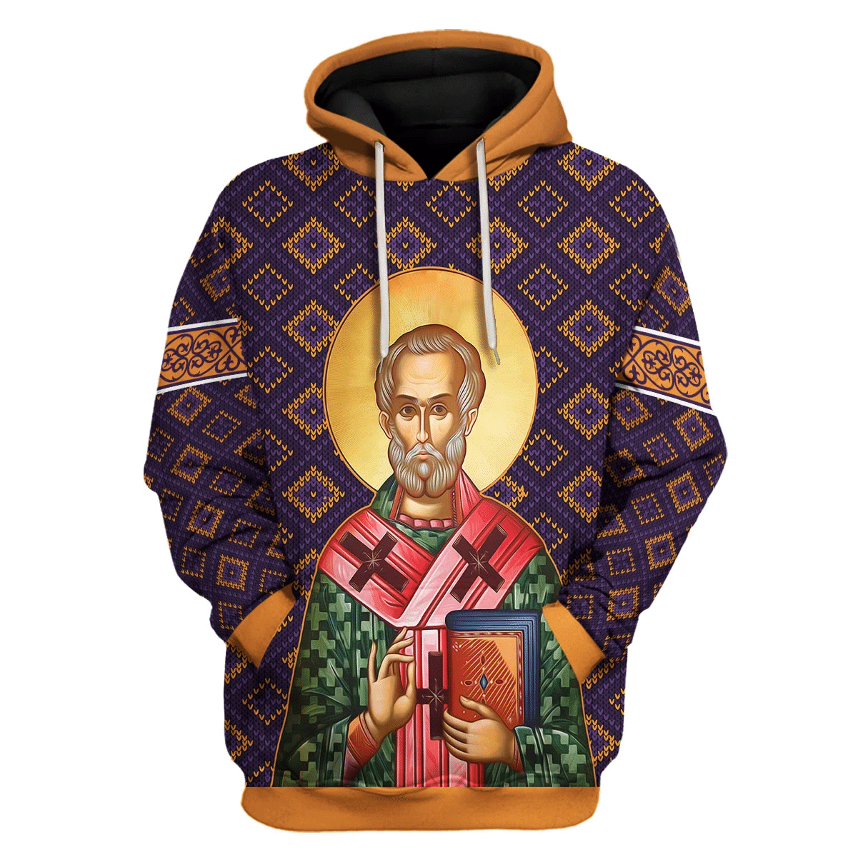 St. Nicholas 3D All Print Hoodie, Zip- Up Hoodie