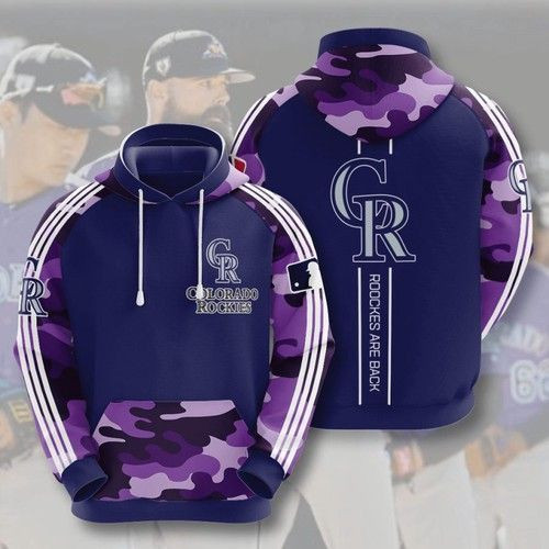 Sports Team Colorado Rockies No1155 Hoodie 3D