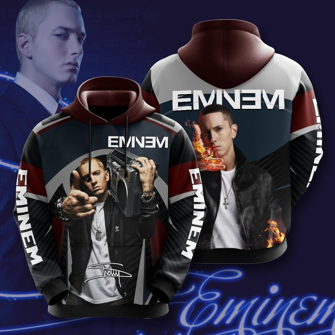 Rapper Eminem 3D All Over Print Hoodie, Zip-up Hoodie