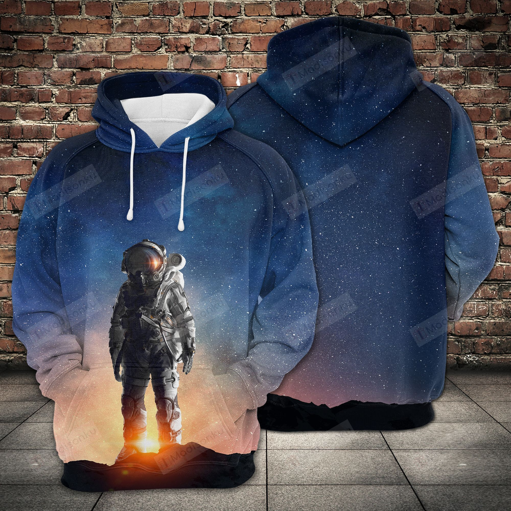 Astronaut In Outer Space 3D All Over Print Hoodie, Zip-up Hoodie