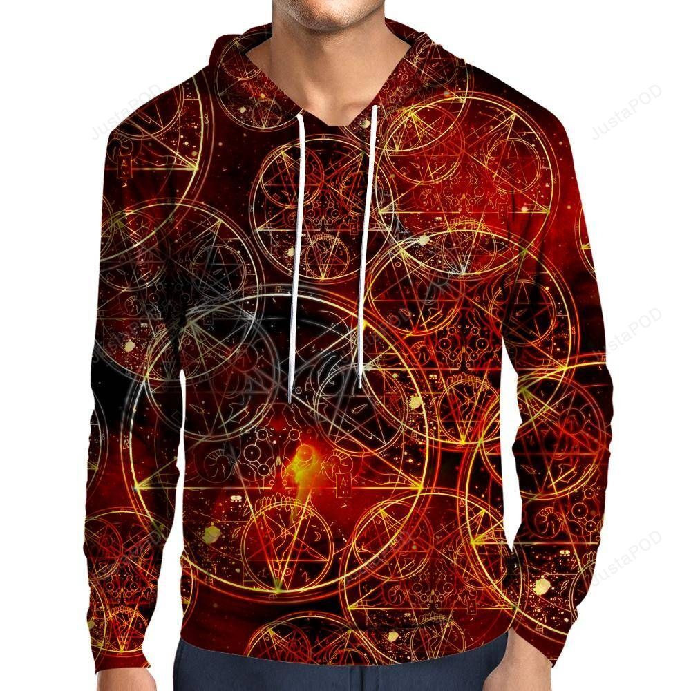 Conjuring Symbols 3D All Over Printed Hoodie, Zip- Up Hoodie