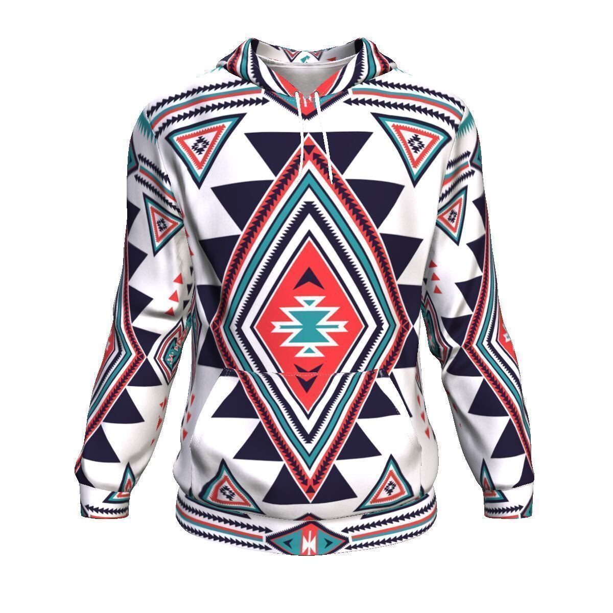 Symbol Pattern Native American Hoodie BT15