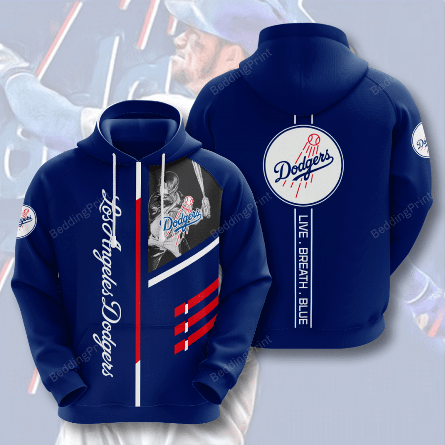 Mlb- Los Angeles Dodgers 3d Hoodie Style 06