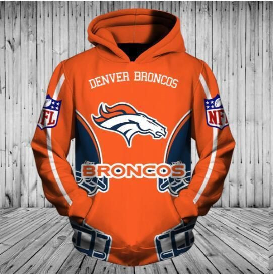 NFL Denver Broncos 3D All Over Print Hoodie, Zip-up Hoodie