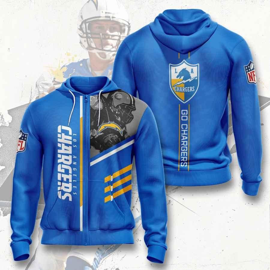 Los Angeles Chargers 3D All Over Print Hoodie, Zip-up Hoodie