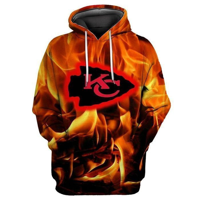 Kansas City Chiefs Football 3D Printed Hooded Pocket Pullover Hoodie