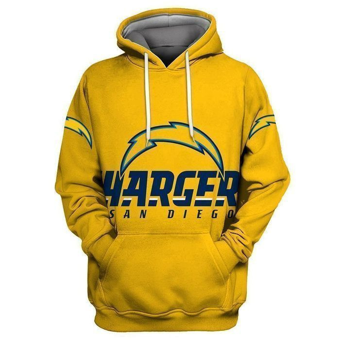 Los Angeles Chargers Football Hoodie 3D Printed Hooded Pocket Pullover