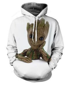 Groot 3D All Print Hoodie, Zip- Up Hoodie