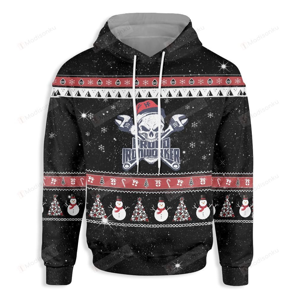 Ironworker Christmas For Unisex 3D All Over Print Hoodie, Zip-up Hoodie