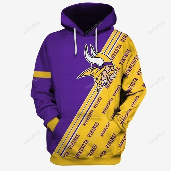 Minnesota Vikings For Unisex 3D All Over Print Hoodie, Zip-up Hoodie