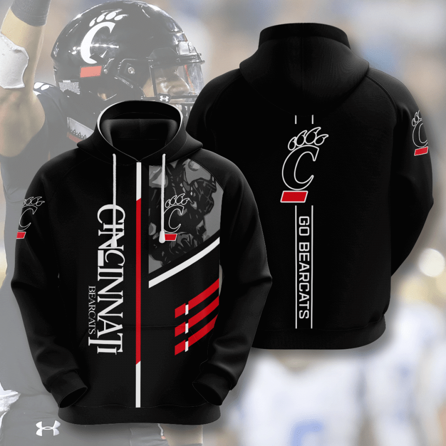 Cincinnati Bearcats For Unisex 3D All Over Print Hoodie, Zip-up Hoodie