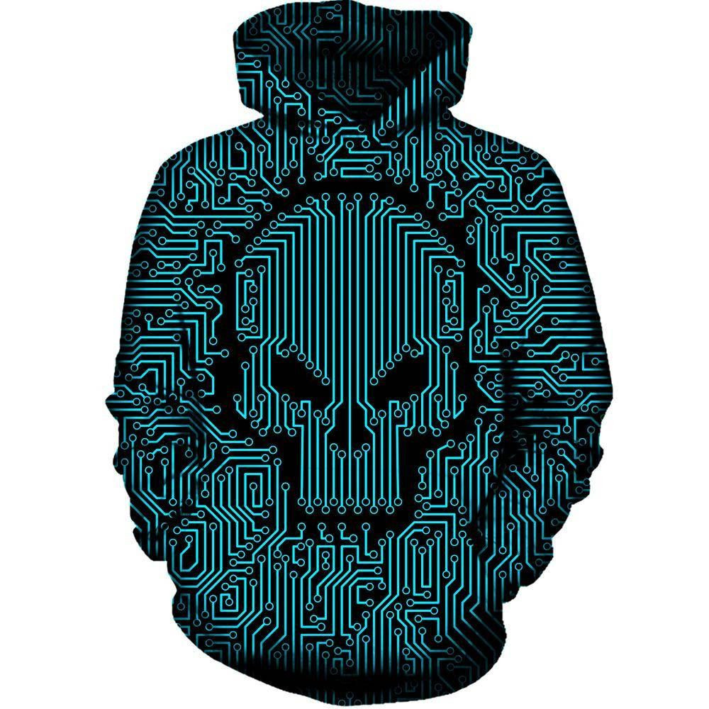 Bad Circuit 3D All Over Printed Hoodie, Zip- Up Hoodie