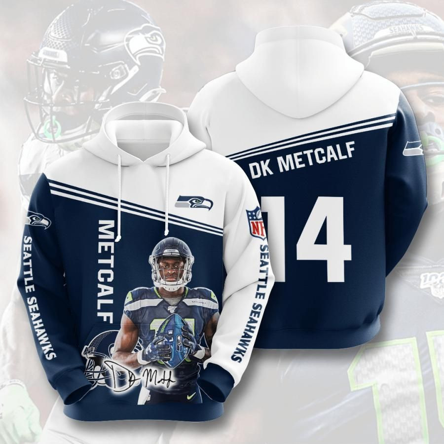 Seattle Seahawks No1790 Custom Hoodie 3D