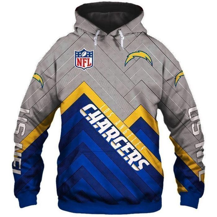 Los Angeles Chargers 3D Printed Hoodie Pocket Pullover Hoodie