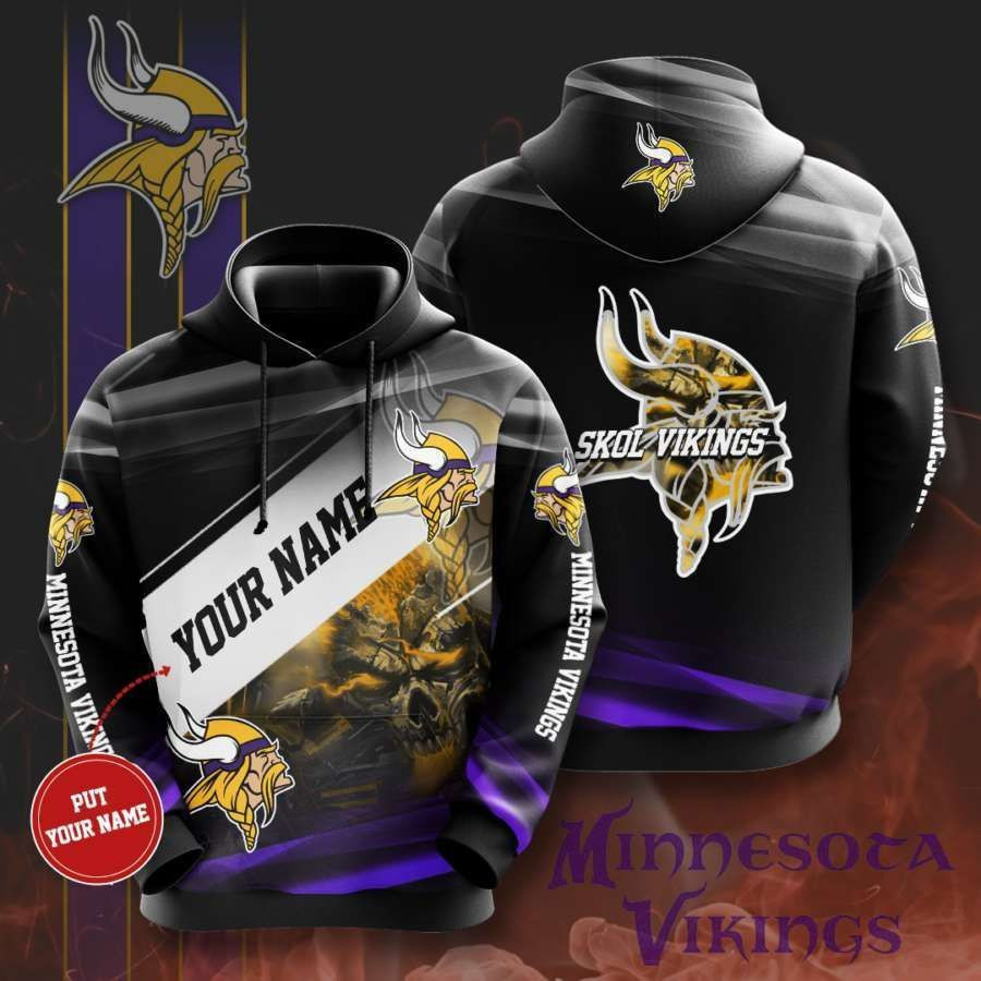 Personalized Minnesota Vikings No1248 Custom Hoodie 3D