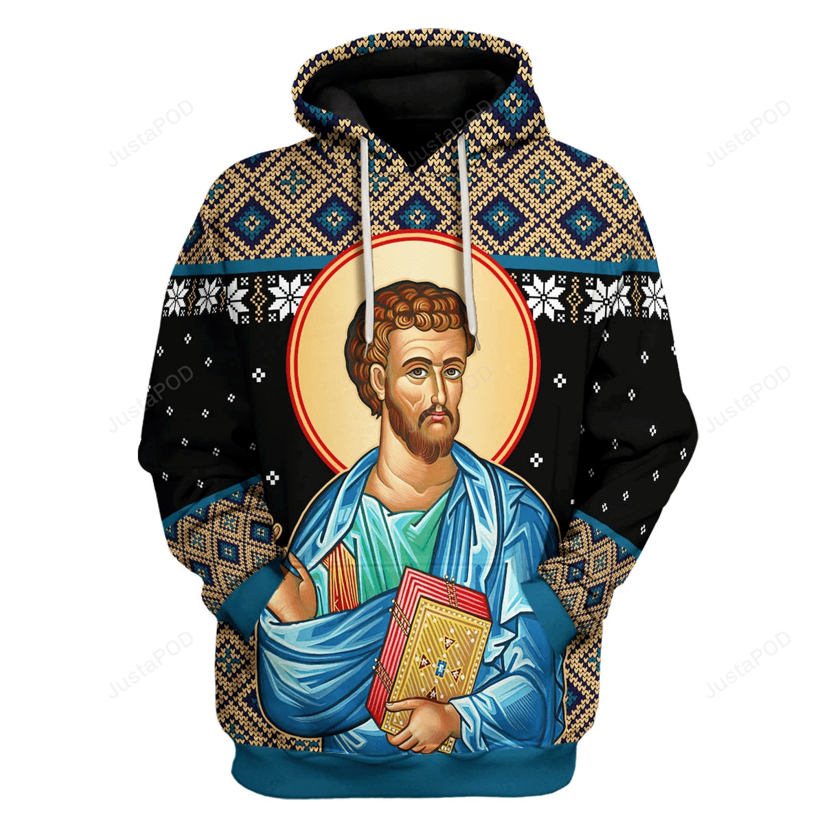 St. Luke 3D All Print Hoodie, Zip- Up Hoodie