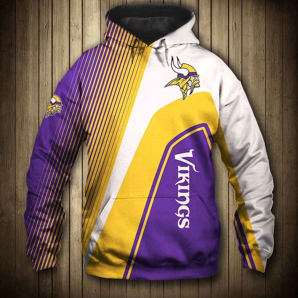 NFL Minnesota Vikings NFL Minnesota Vikings 3D Hoodie Sweatshirt