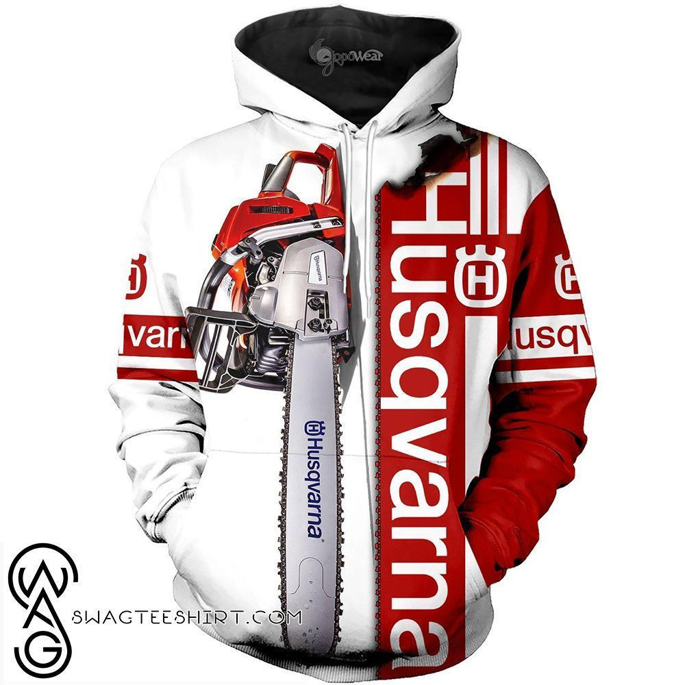 Husqvarna chainsaw 3d hoodie and 3d shorts, 3d long sleeve