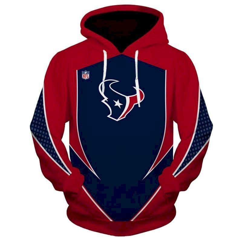 Houston Texans Hoodie 3D Sweatshirt Custom Jacket Pullover Custom