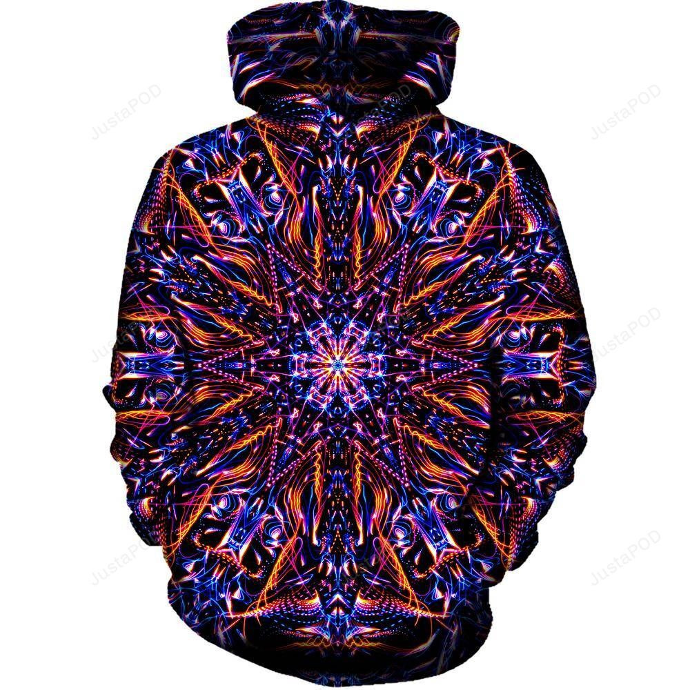 Abstract Design 3D All Over Printed Hoodie, Zip- Up Hoodie