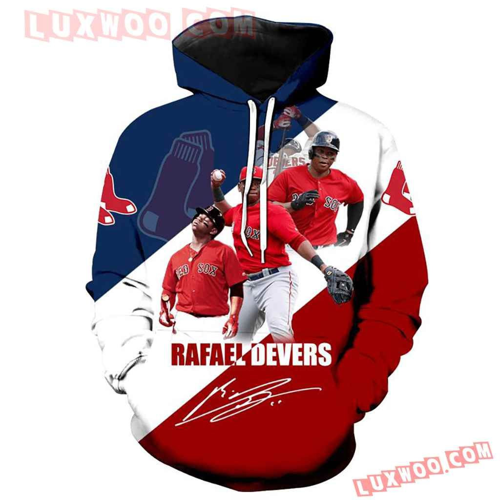 Mlb Boston Redsox 3d Hoodie Full Over Print  2021