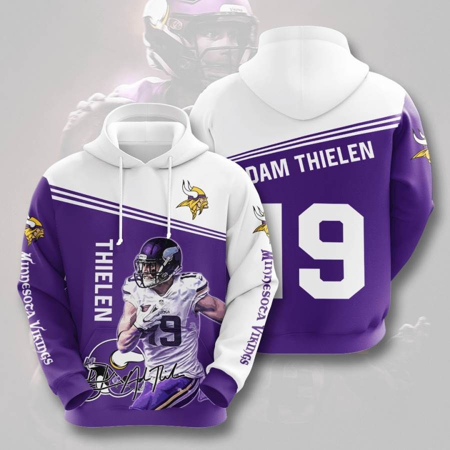 Sports American Football Nfl Minnesota Vikings Usa 553 Hoodie 3D