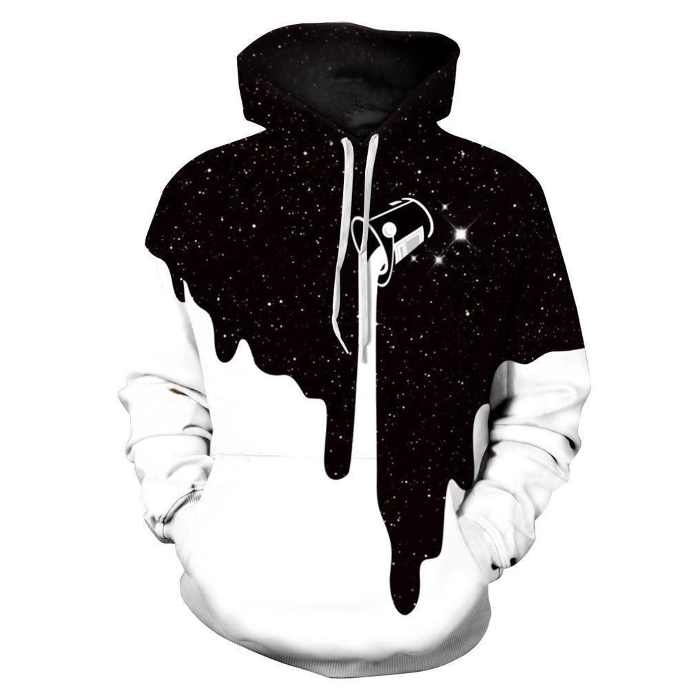 Space Meets White Cools Hoodie 3D Size S to 5XL