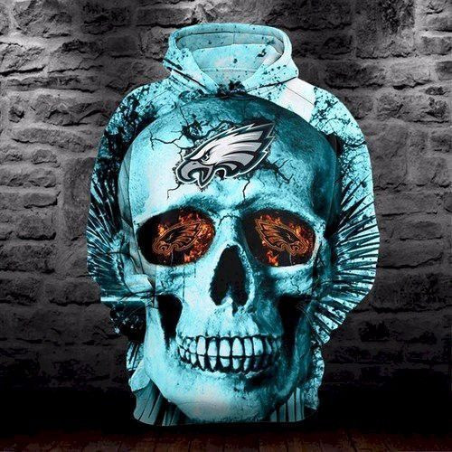 New York Jets Nfl Football Skull Hold Logo 3D Hoodie