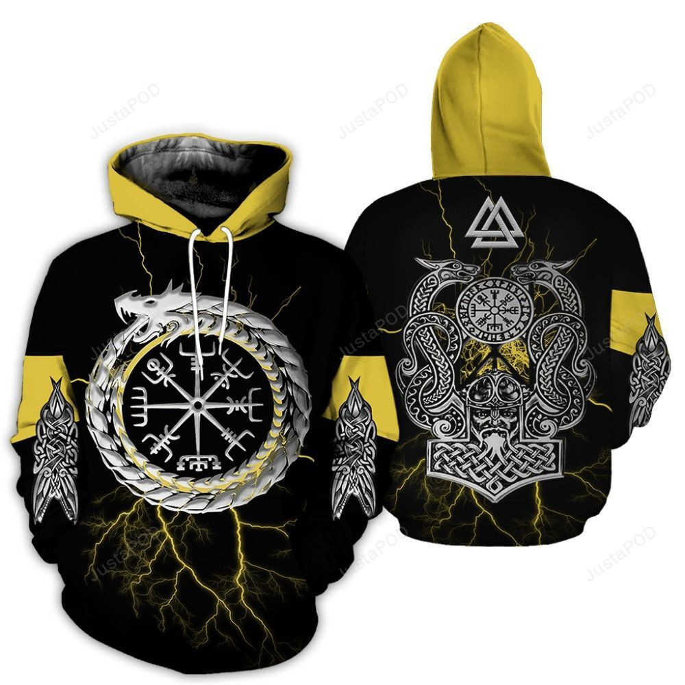 Viking 3D All Print Hoodie, Zip- Up Hoodie