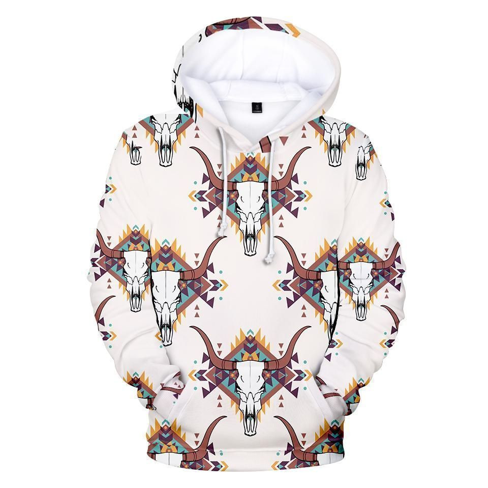 Bison Pink Native American Hoodie BT07