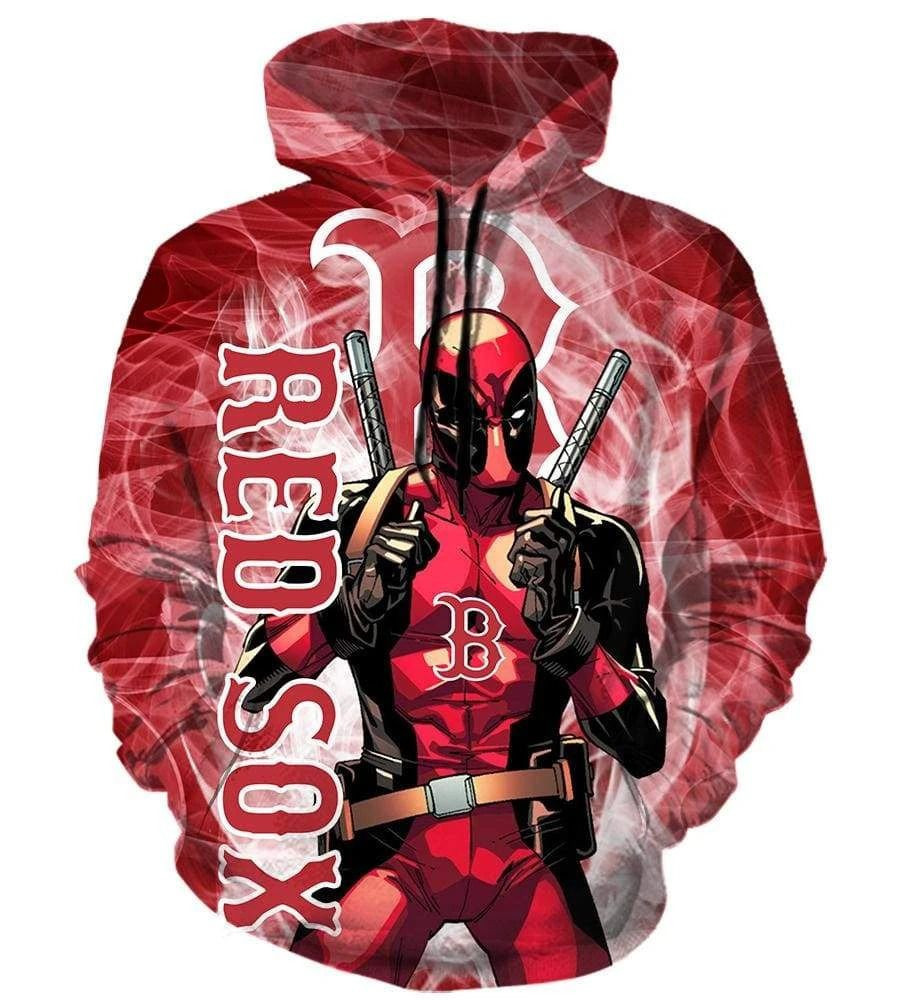 Mlb- Boston Red Sox 3d Hoodie Style 02