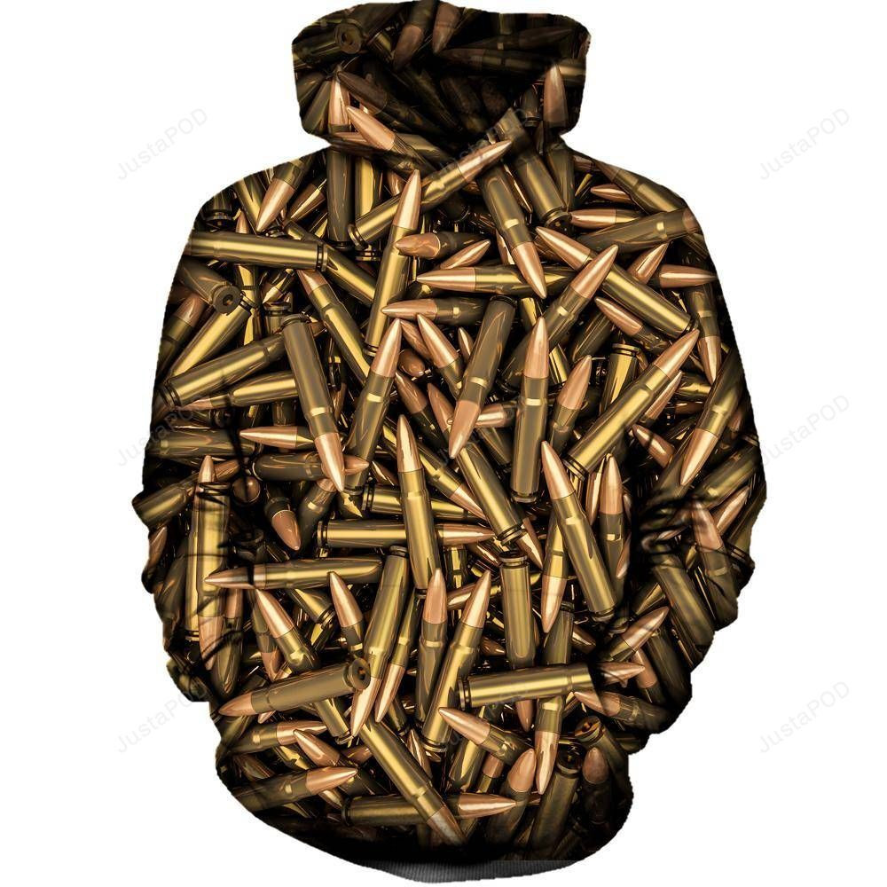 Rifle Bullets 3D All Over Printed Hoodie, Zip- Up Hoodie