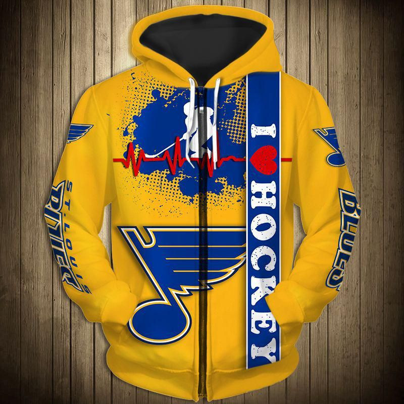 St Louis Blues 3D All Over Print Hoodie, Zip-up Hoodie