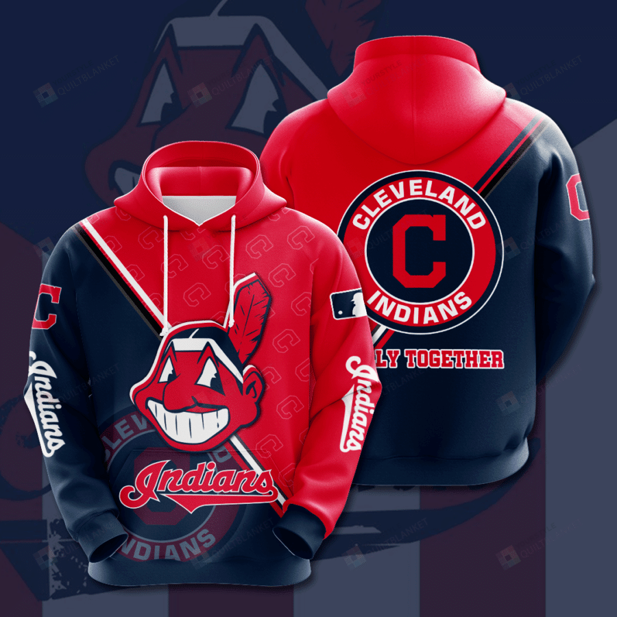 Cleveland Indians 3D All Over Printed Hoodie, Zip- Up Hoodie