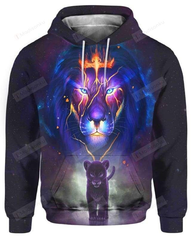 Lion Crown For Unisex 3D All Over Print Hoodie, Zip-up Hoodie