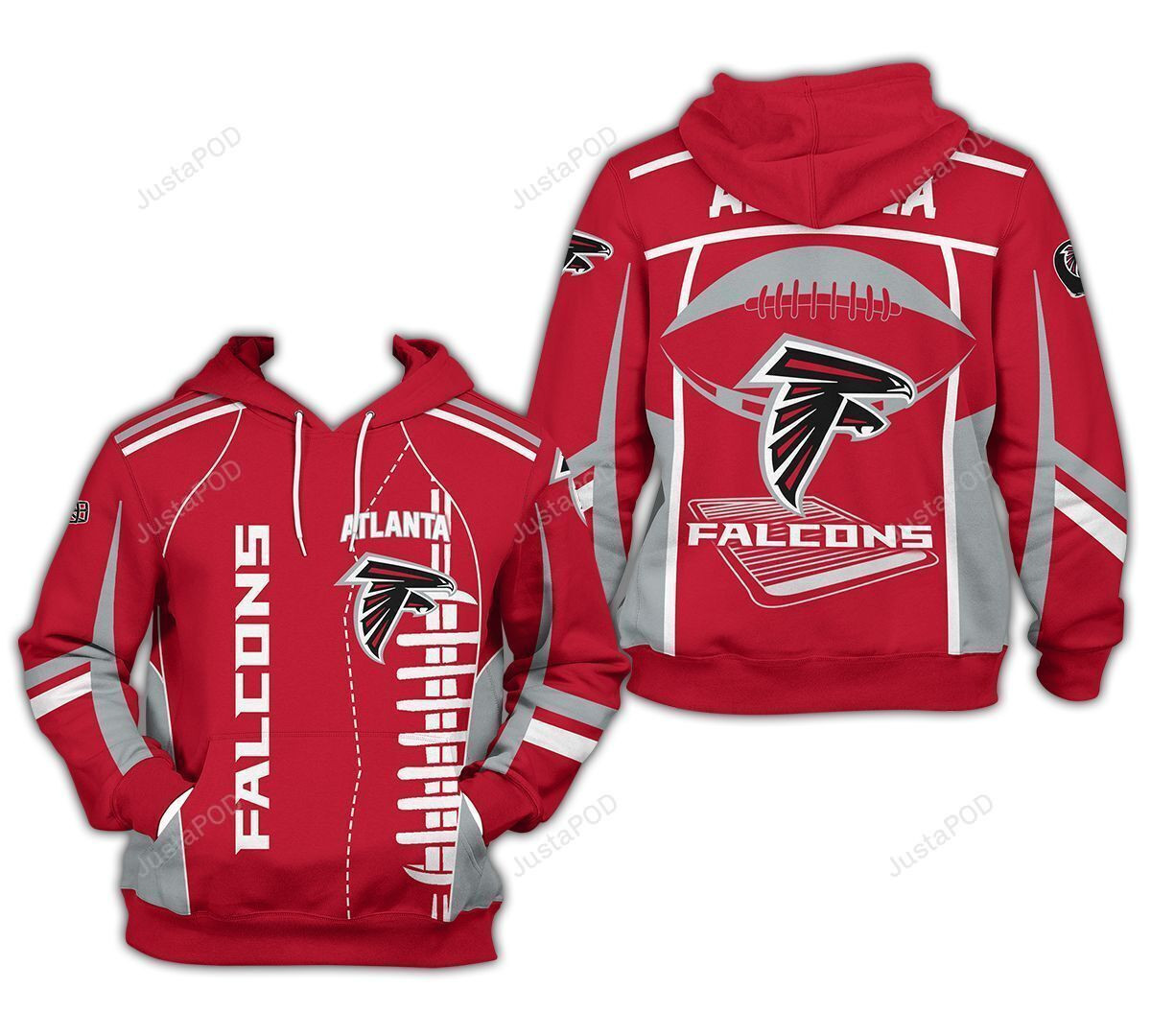 Nfl Atlanta Falcons 3D All Over Print Hoodie, Zip-up Hoodie