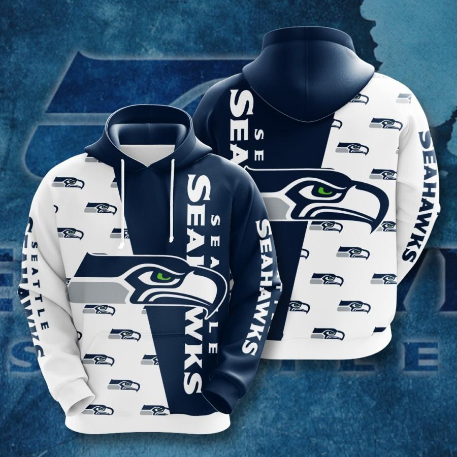 Seattle Seahawks No1803 Custom Hoodie 3D Size S to 5XL