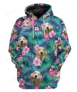 Retriver Tropical 3D All Over Print Hoodie, Zip-up Hoodie