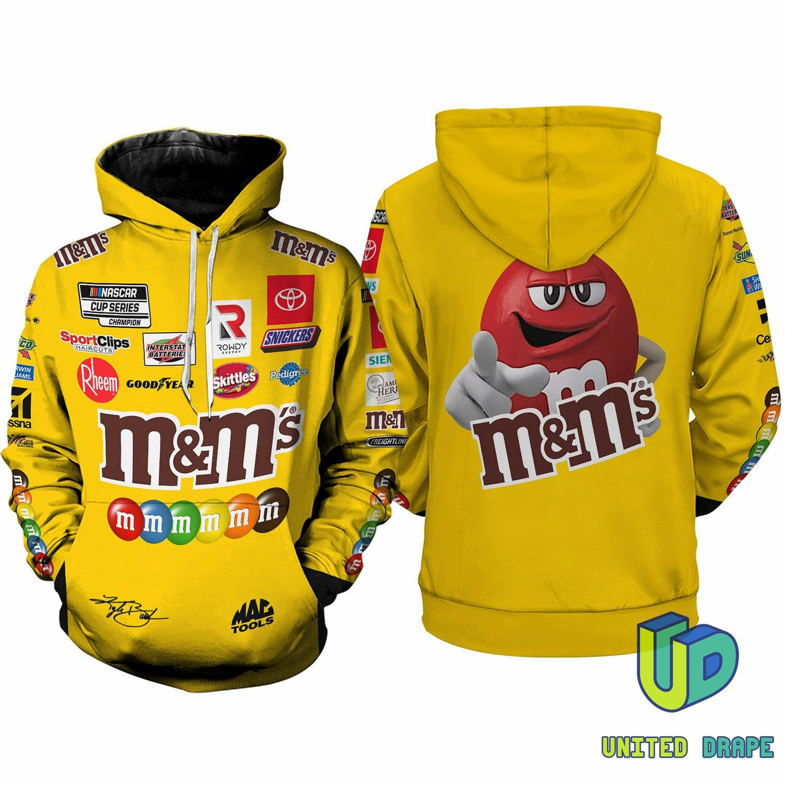 Kyle Busch Nascar 3d Printed Pull Over Hoodie, Zip Up Hoodie