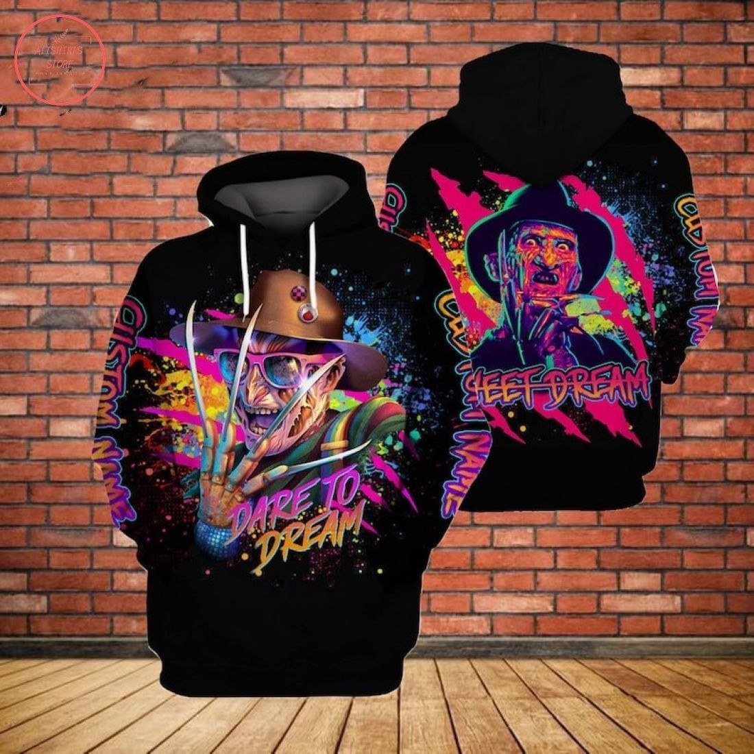 Event Freddy Krueger Dare To Dream Halloween 3d All Over Print Hoodie, Zip-Up Hoodie